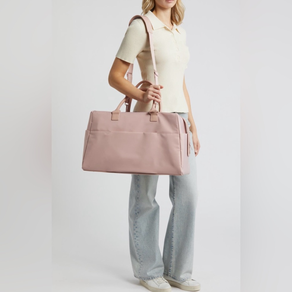 BEIS Commuter Duffle Bag Atlas Pink Travel Weekender Gym Carry On | NWT - Picture 7 of 14